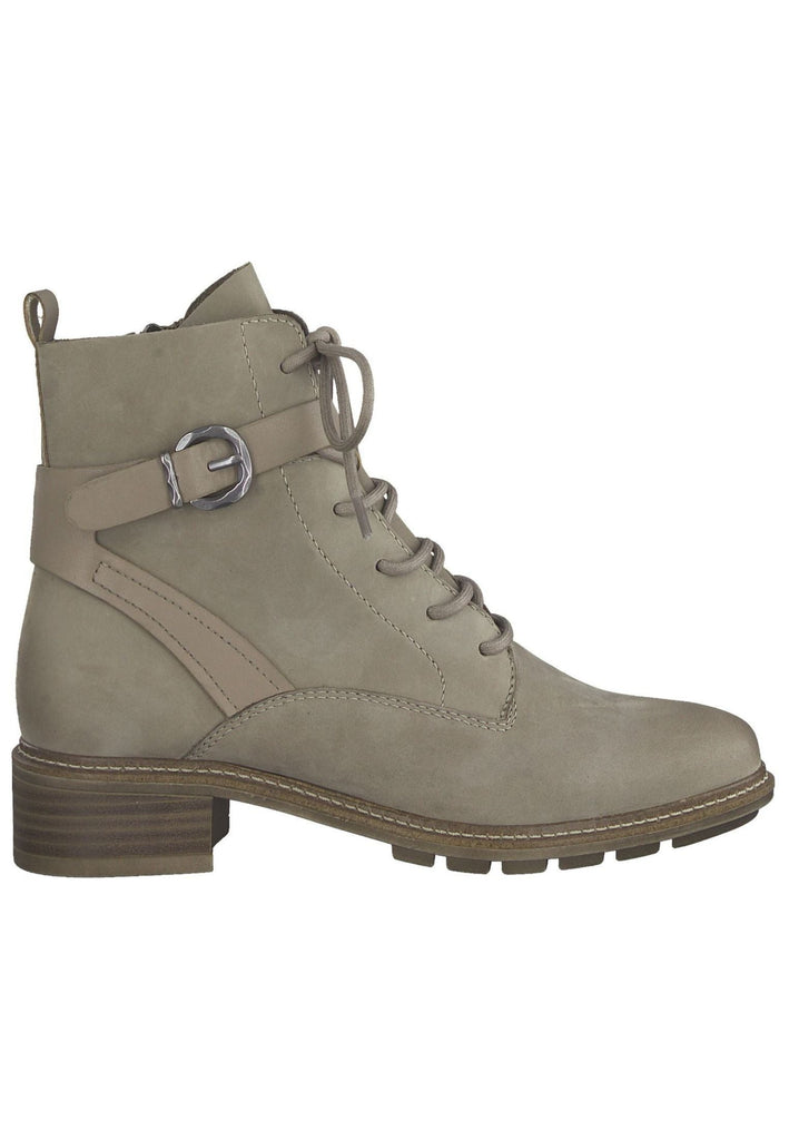 Tamaris Stiefelette Leder/Textil Taupe