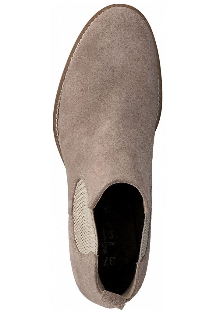 Tamaris Stiefelette Leder/Textil Taupe
