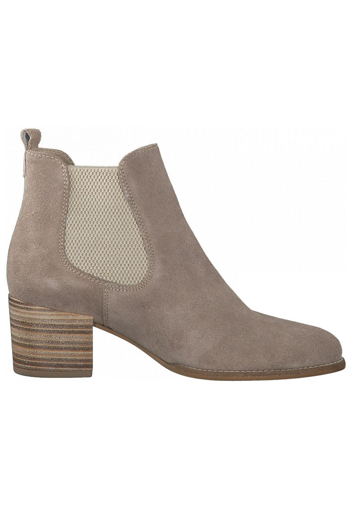 Tamaris Stiefelette Leder/Textil Taupe
