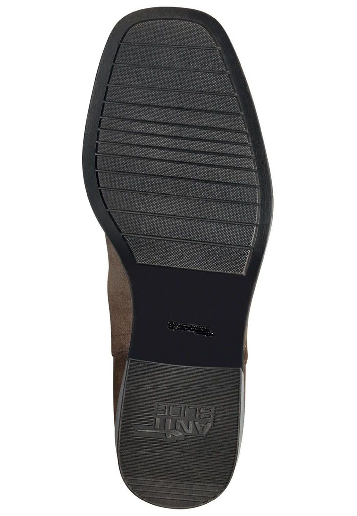 Tamaris Stiefelette Leder/Textil Taupe Warmfutter