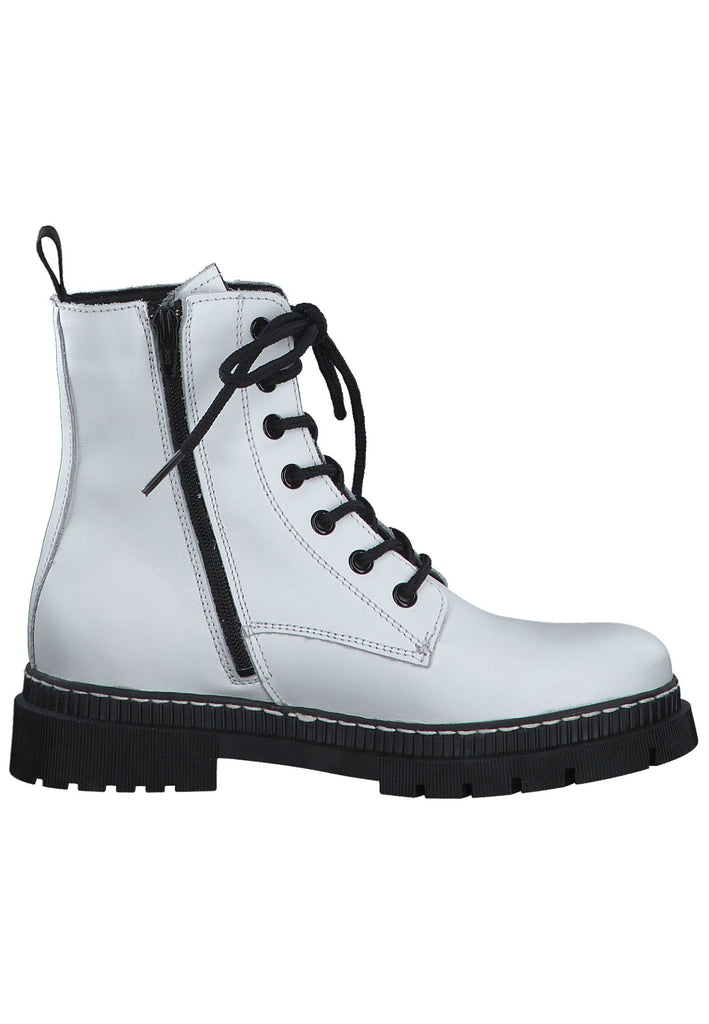 Tamaris Stiefelette Leder/Textil Weiß