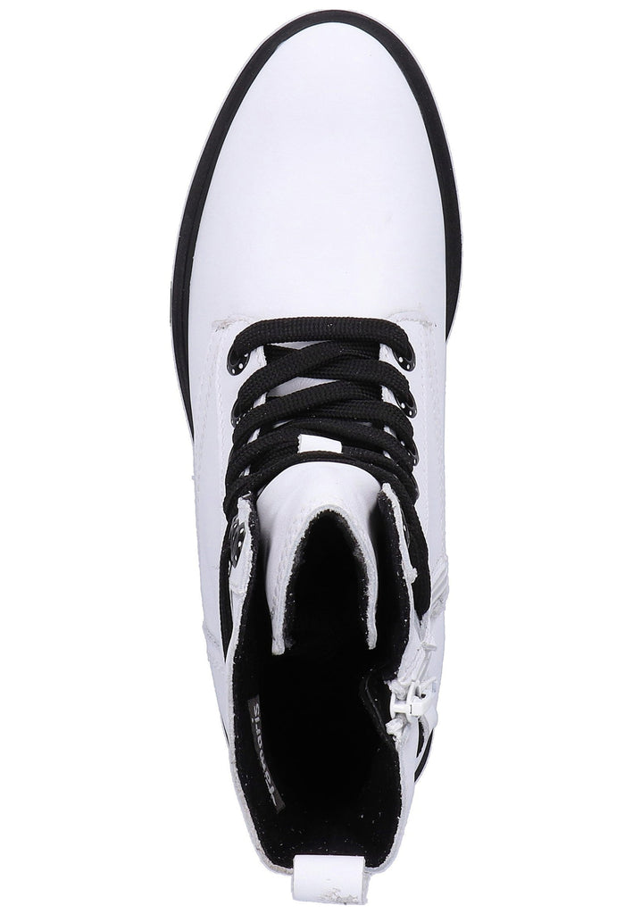 Tamaris Stiefelette Leder Weiß