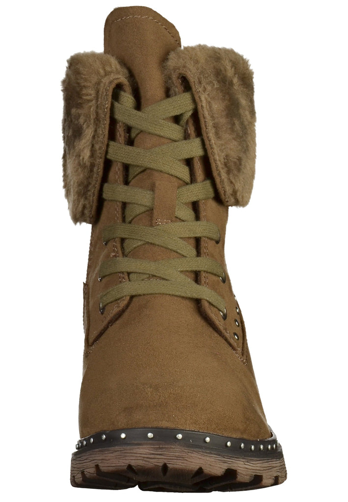 Tamaris Stiefelette Lederimitat Braun