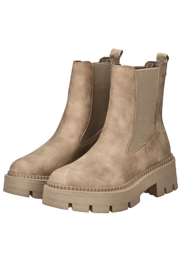 Tamaris Stiefelette Lederimitat Camel