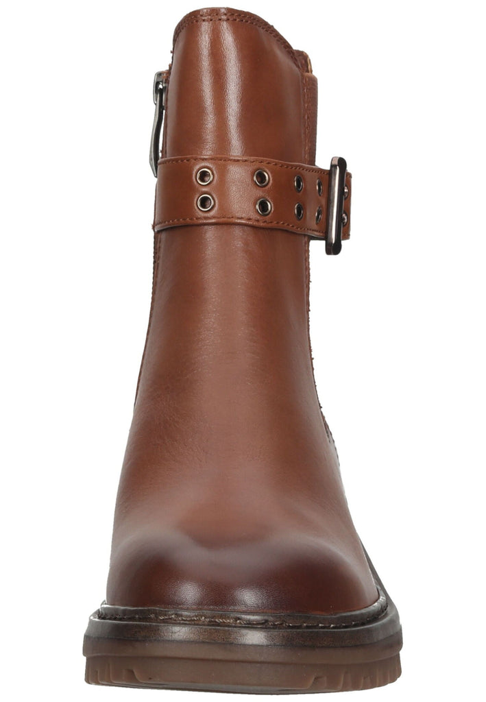 Tamaris Stiefelette Lederimitat Cognac