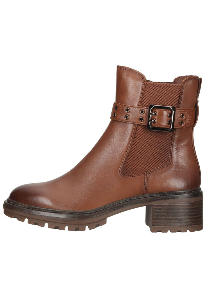 Tamaris Stiefelette Lederimitat Cognac