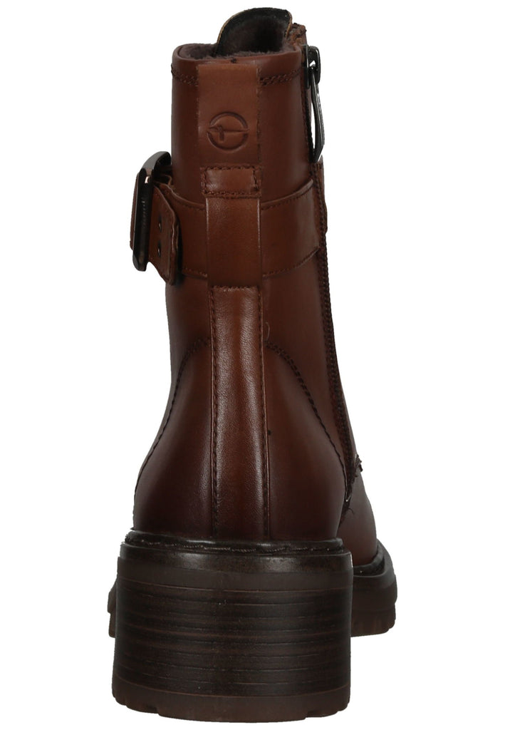 Tamaris Stiefelette Lederimitat Cognac