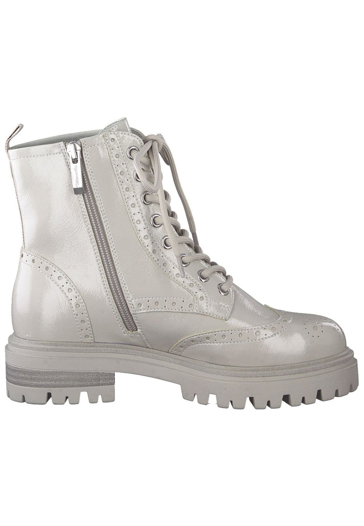 Tamaris Stiefelette Lederimitat Grau Lack