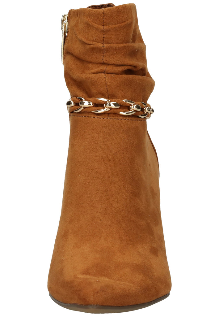 Tamaris Stiefelette Lederimitat Nussbraun