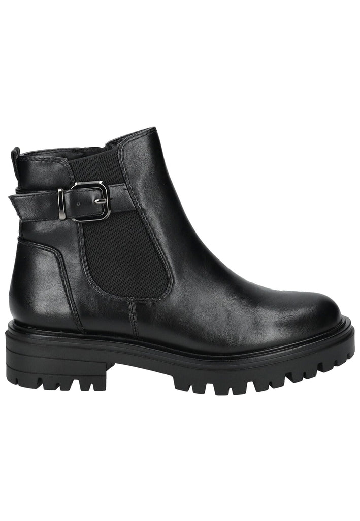 Tamaris Stiefelette Lederimitat Schwarz