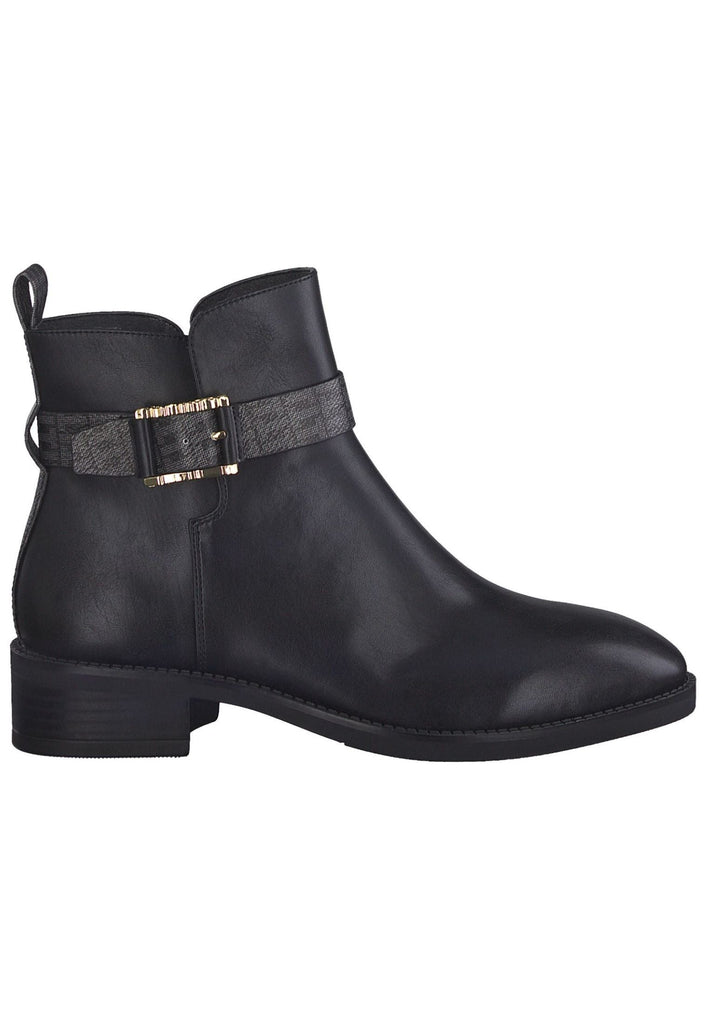 Tamaris Stiefelette Lederimitat Schwarz
