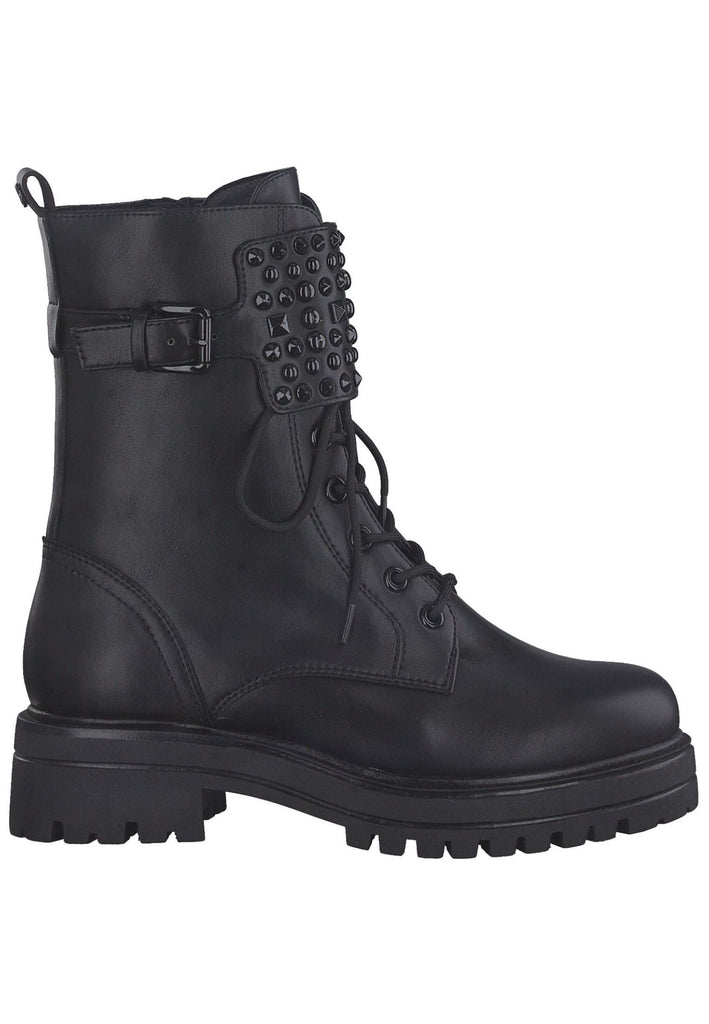 Tamaris Stiefelette Lederimitat Schwarz