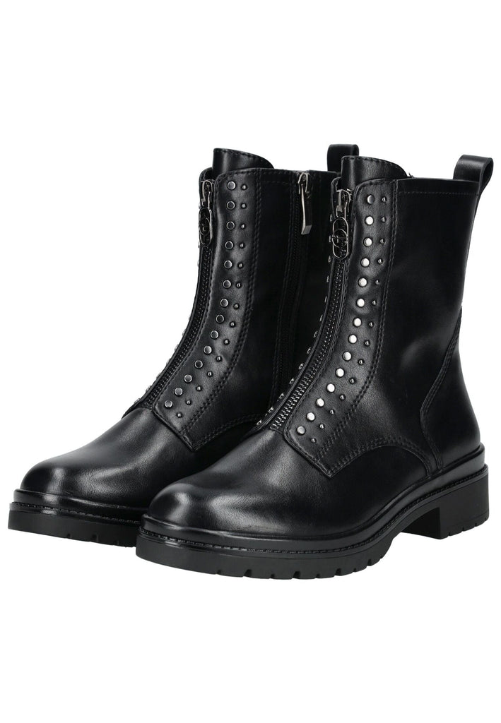 Tamaris Stiefelette Lederimitat Schwarz