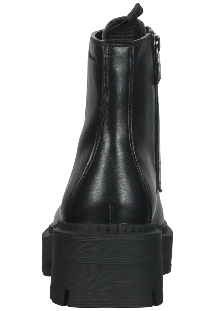 Tamaris Stiefelette Lederimitat Schwarz/Schwarz
