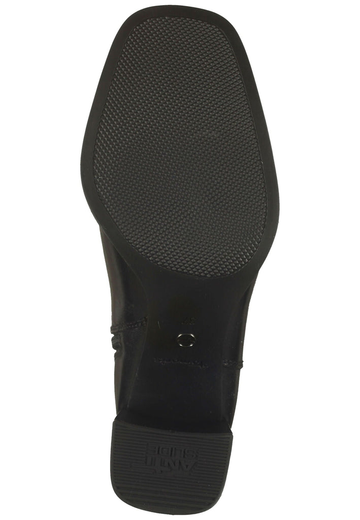 Tamaris Stiefelette Lederimitat Schwarz Warmfutter