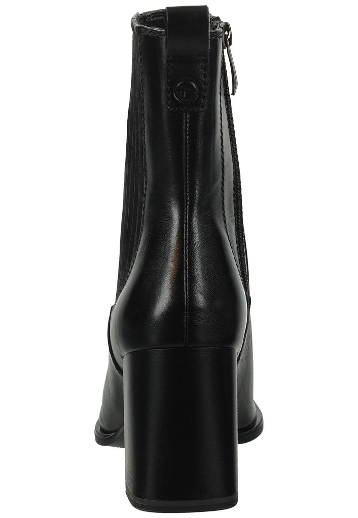 Tamaris Stiefelette Lederimitat Schwarz Warmfutter