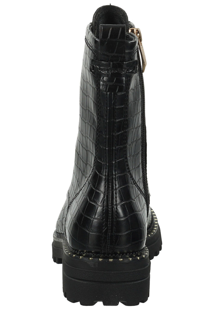 Tamaris Stiefelette Lederimitat Schwarz Warmfutter