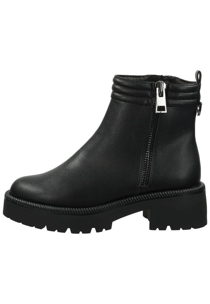 Tamaris Stiefelette Lederimitat Schwarz Warmfutter