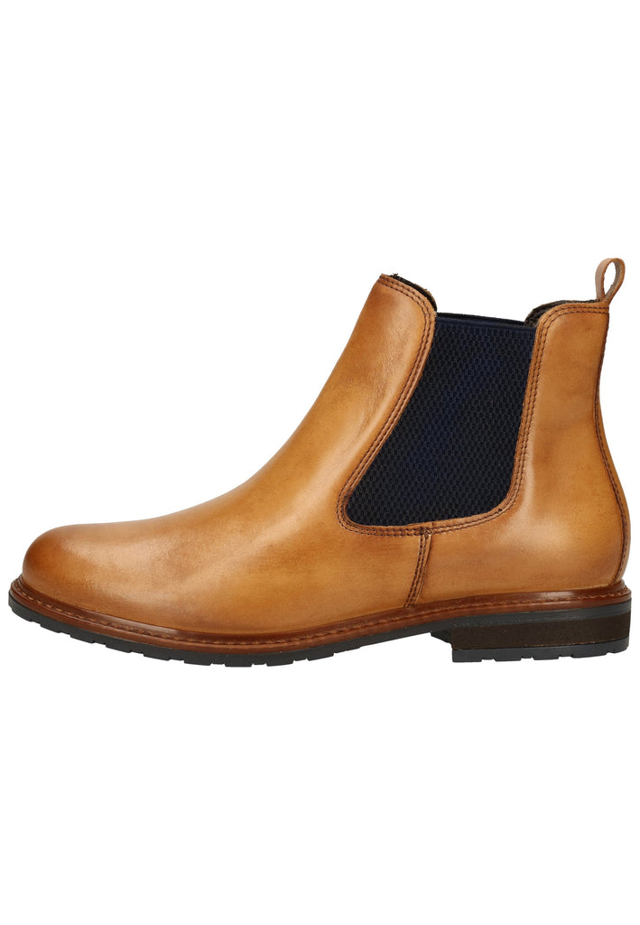 Tamaris Stiefelette Lederimitat/Textil Mittelbraun