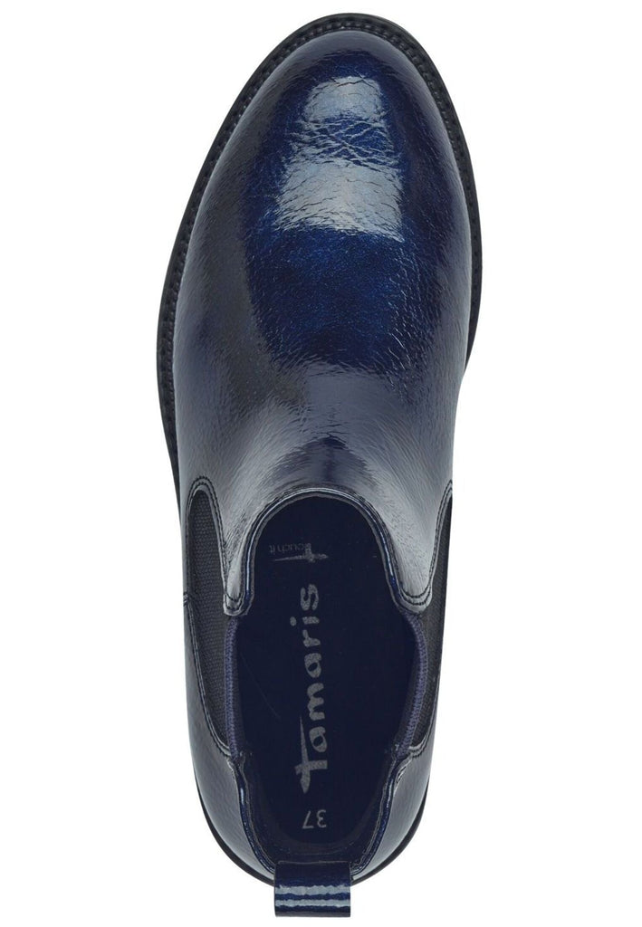 Tamaris Stiefelette Lederimitat/Textil Navy