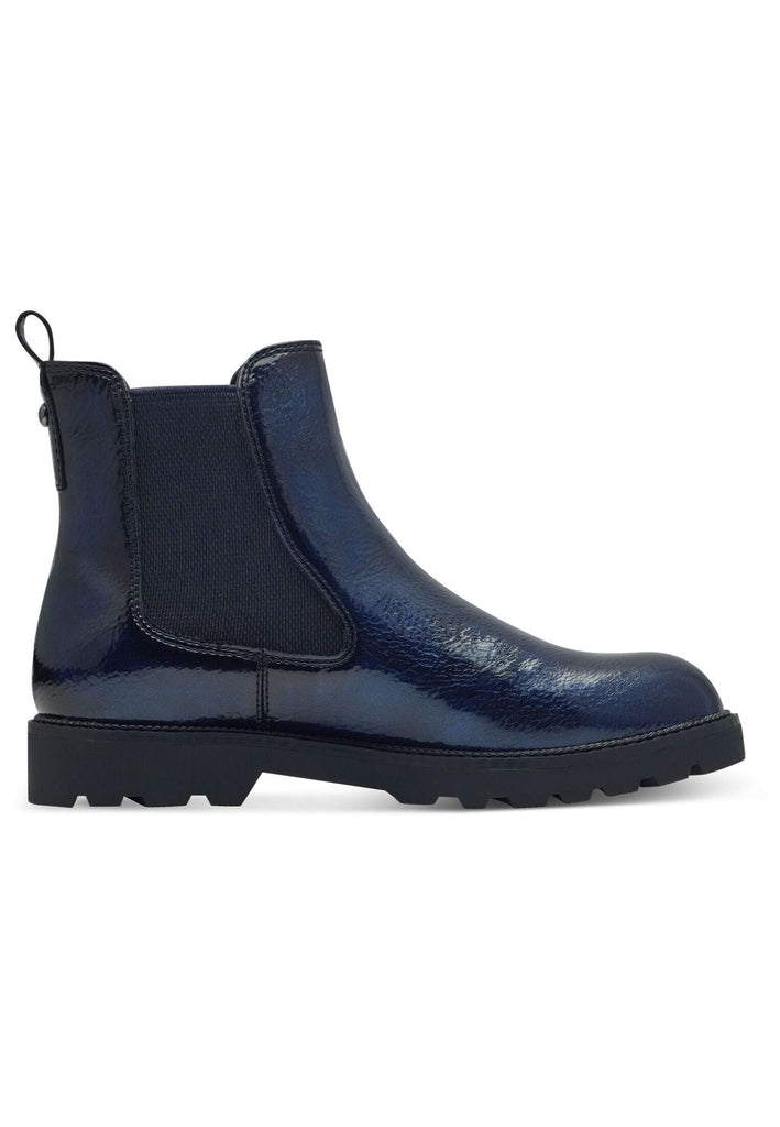 Tamaris Stiefelette Lederimitat/Textil Navy