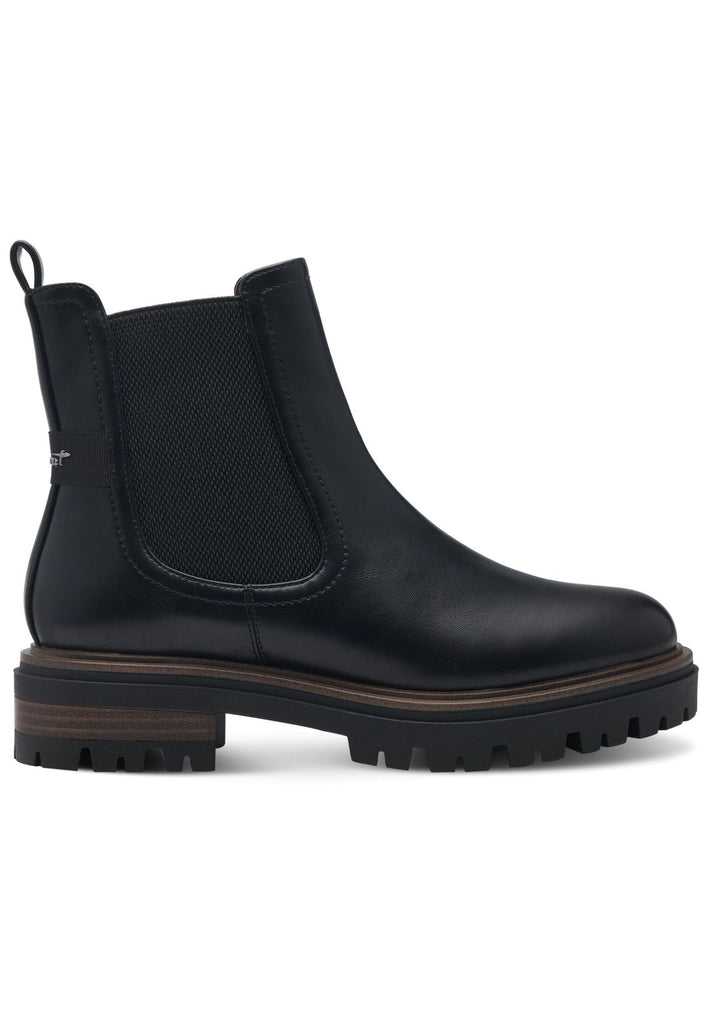 Tamaris Stiefelette Lederimitat/Textil Schwarz