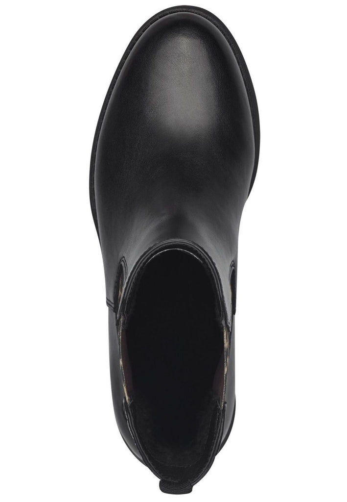 Tamaris Stiefelette Lederimitat/Textil Schwarz Warmfutter