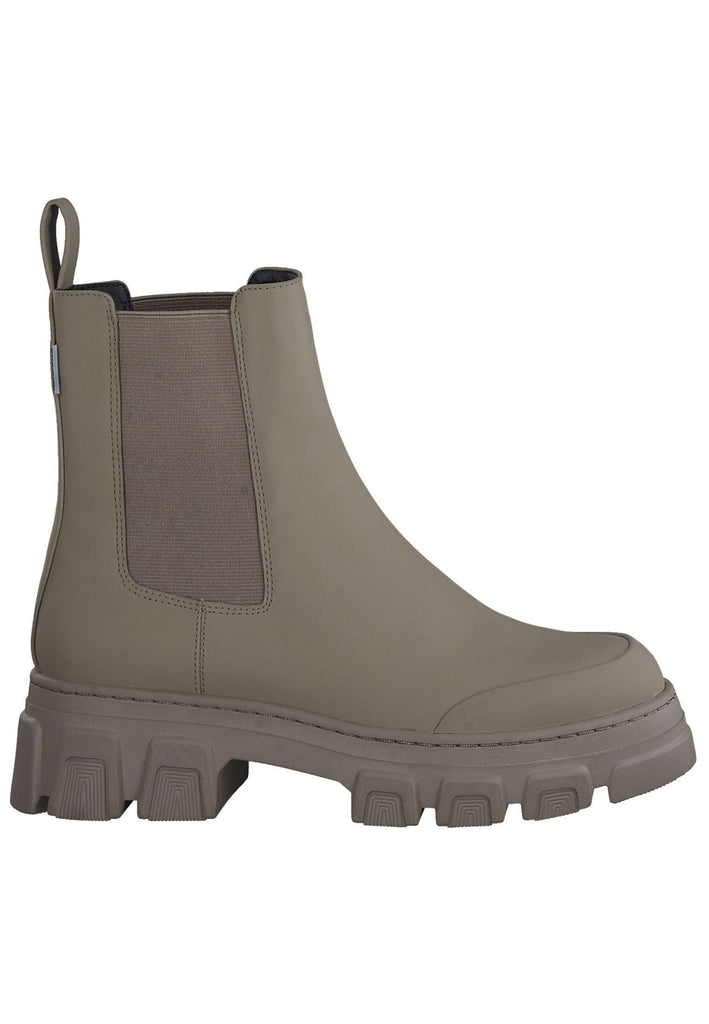 Tamaris Stiefelette Lederimitat/Textil Taupe