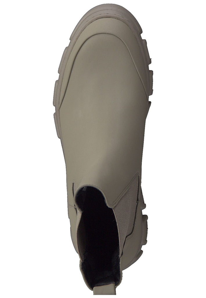 Tamaris Stiefelette Lederimitat/Textil Taupe