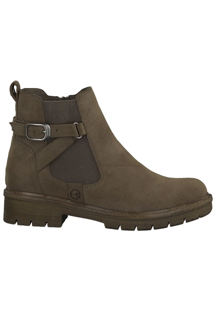 Tamaris Stiefelette Lederimitat/Textil Taupe