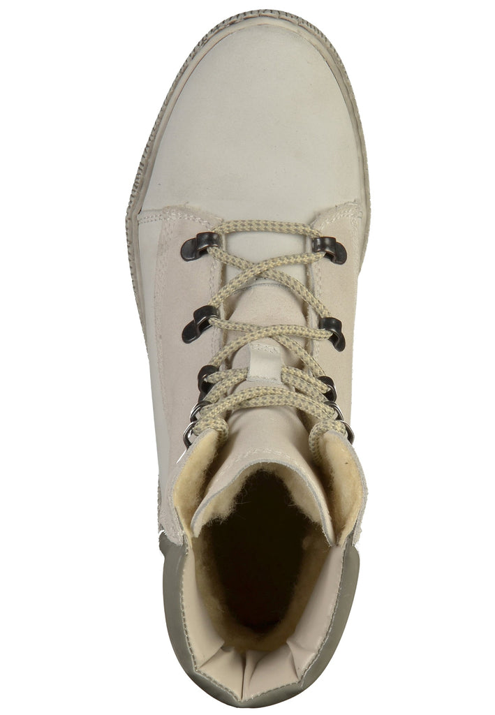 Tamaris Stiefelette Lederimitat Weiß