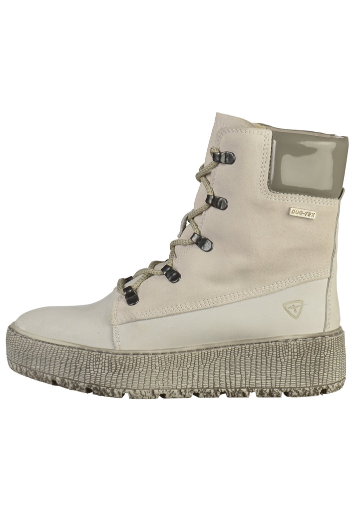 Tamaris Stiefelette Lederimitat Weiß