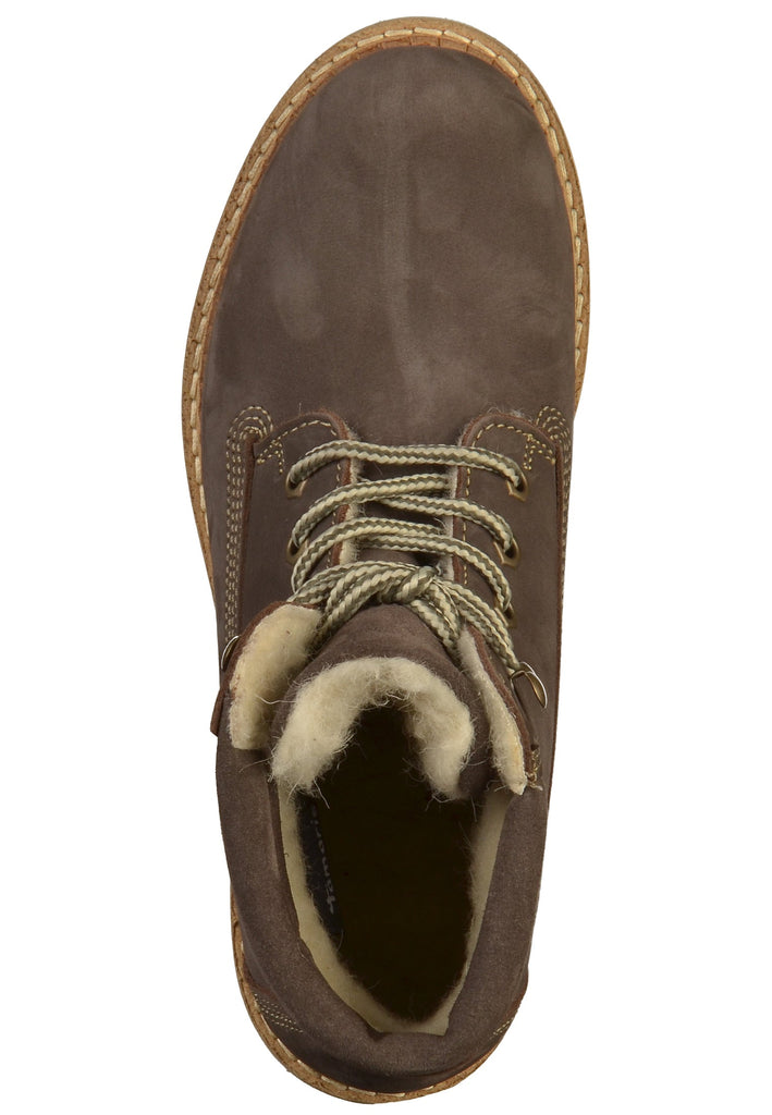 Tamaris Stiefelette Nubukleder Grau