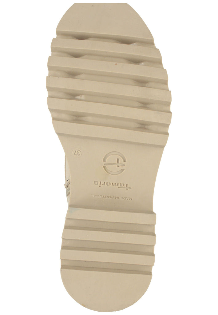 Tamaris Stiefelette Veloursleder Antelope Warmfutter