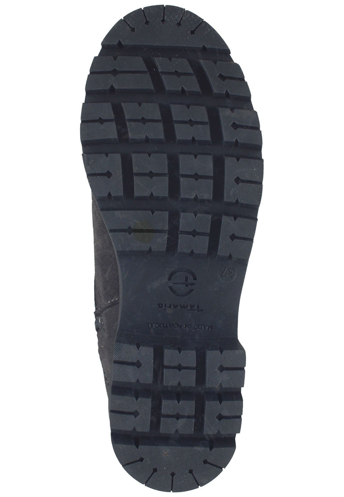 Tamaris Stiefelette Veloursleder Anthracite Warmfutter