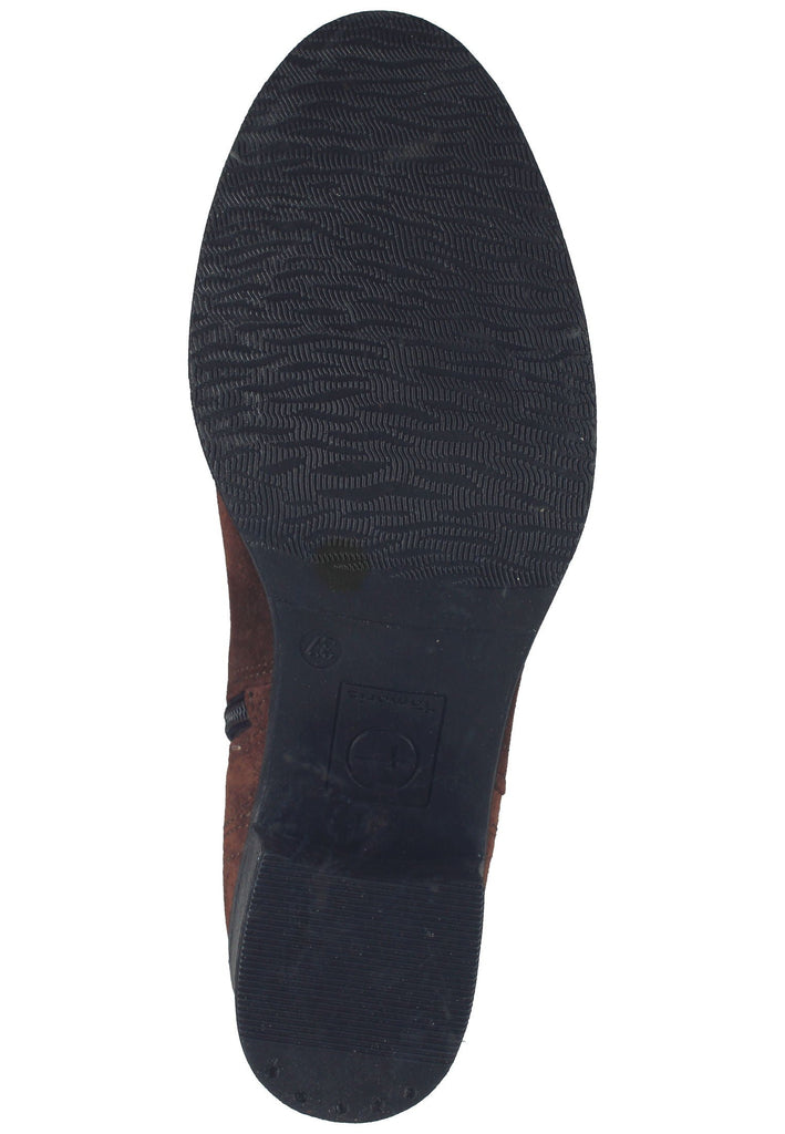 Tamaris Stiefelette Veloursleder Chocolate