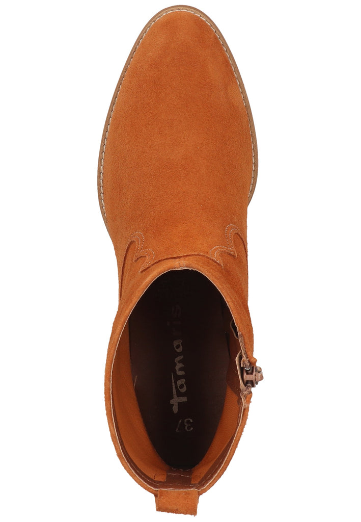 Tamaris Stiefelette Veloursleder Cuoio