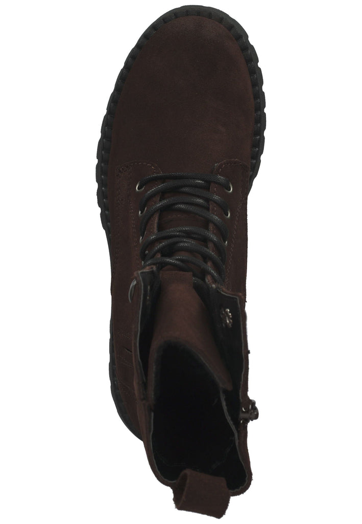 Tamaris Stiefelette Veloursleder Mocca