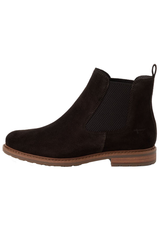 Tamaris Stiefelette Veloursleder Mocca