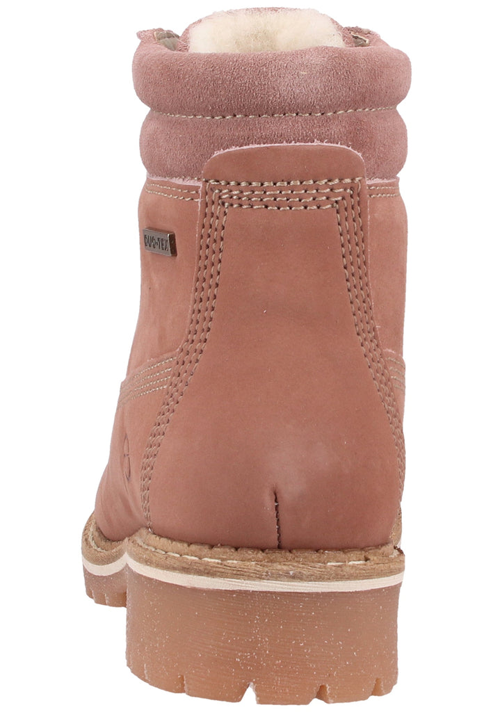 Tamaris Stiefelette Veloursleder Rose Warmfutter