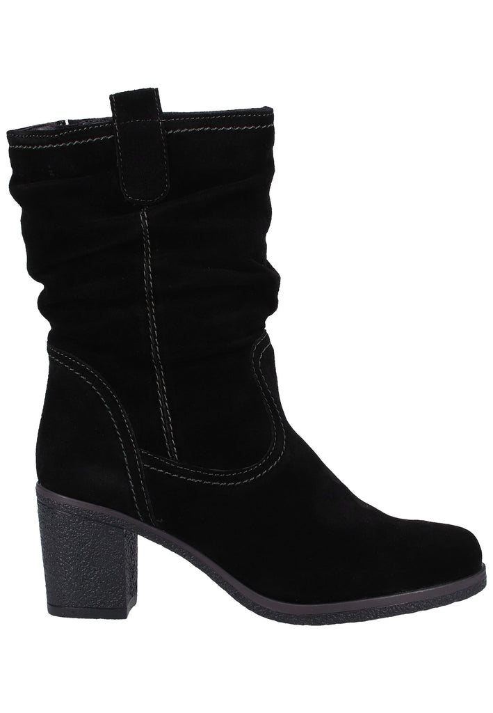 Tamaris Stiefelette Veloursleder Schwarz Warmfutter