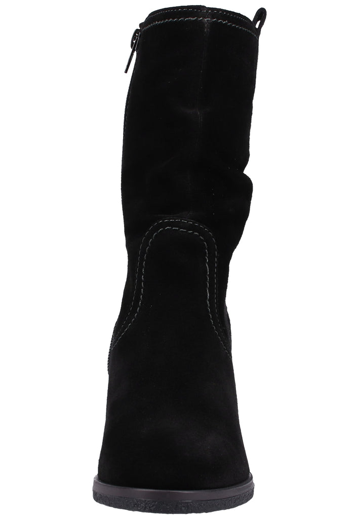 Tamaris Stiefelette Veloursleder Schwarz Warmfutter