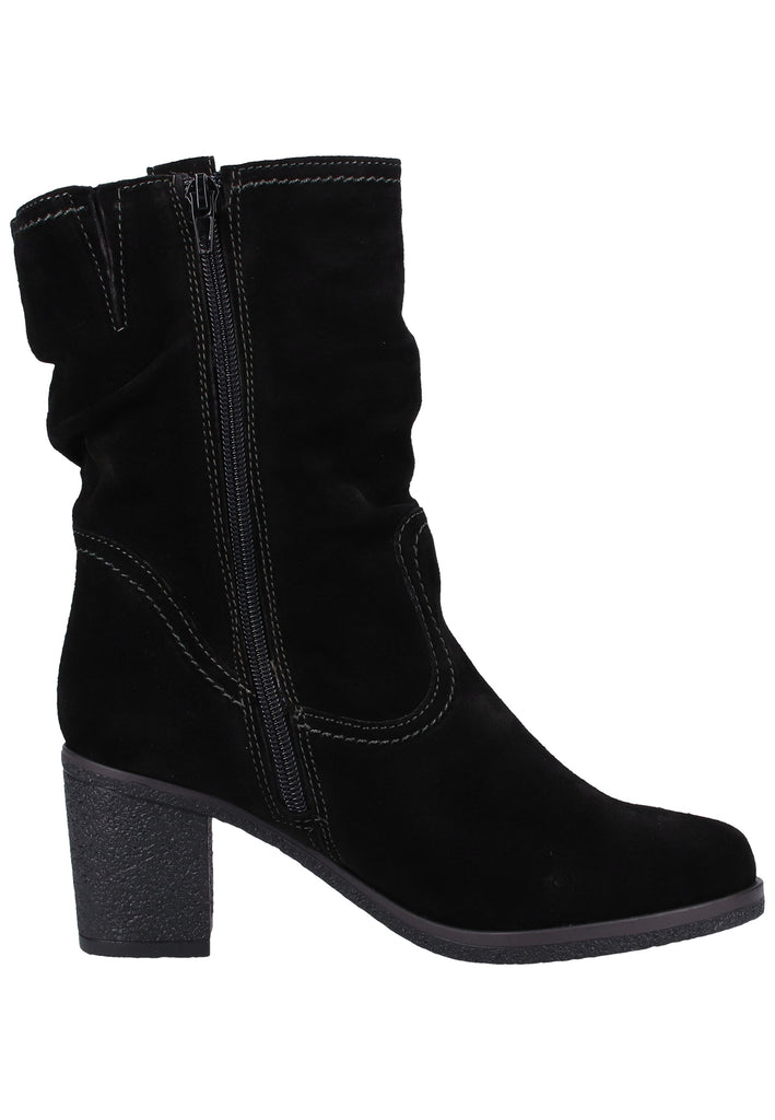 Tamaris Stiefelette Veloursleder Schwarz Warmfutter