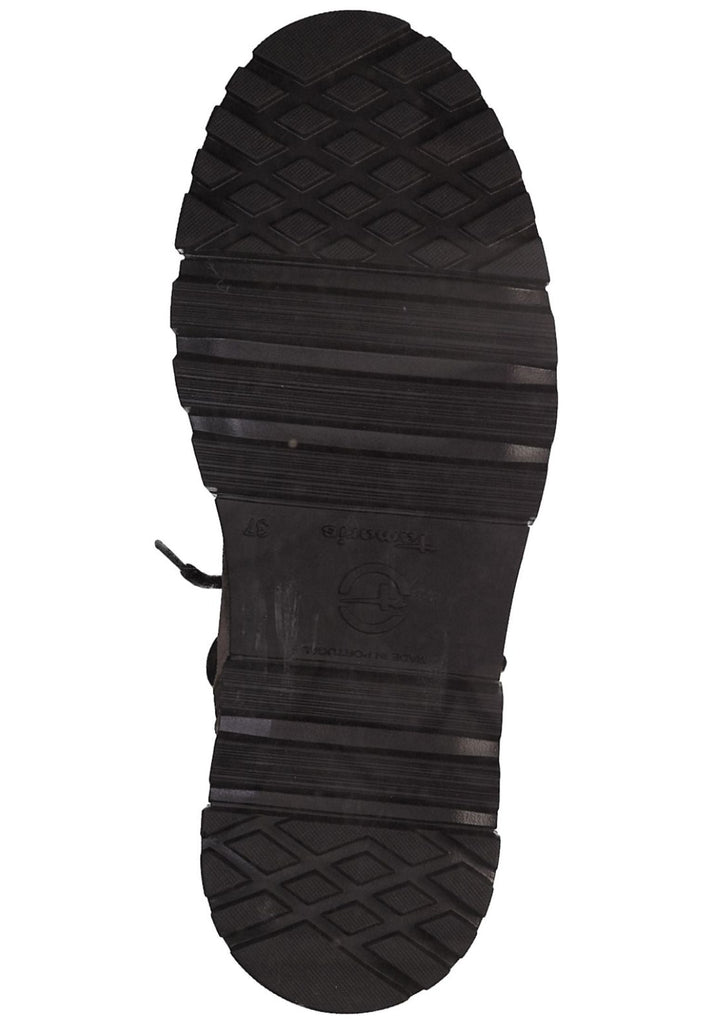 Tamaris Stiefelette Veloursleder Taupe