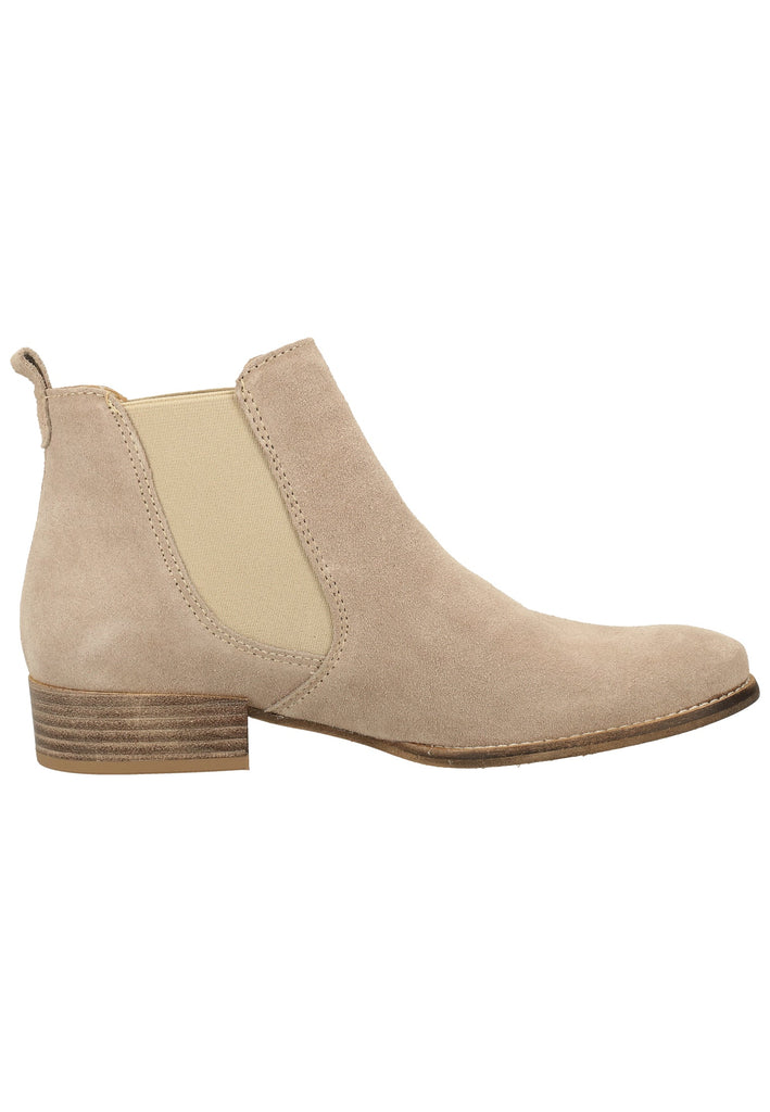 Tamaris Stiefelette Veloursleder Taupe