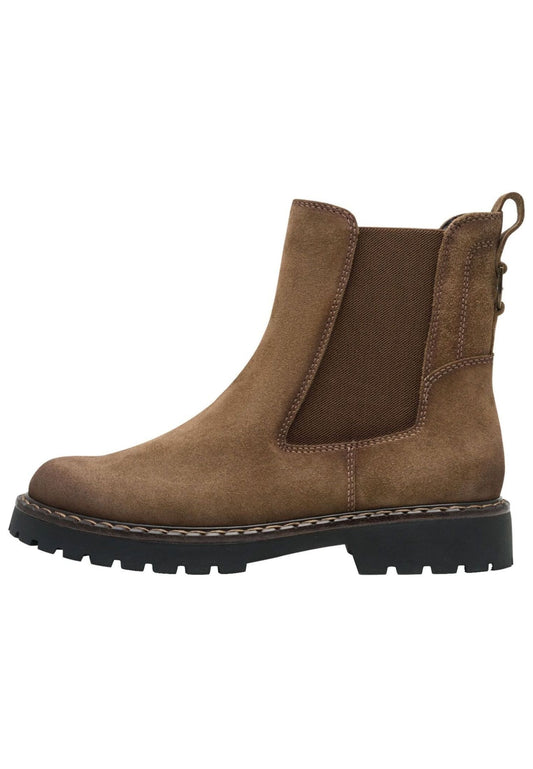 Tamaris Stiefelette Veloursleder/Textil Camel