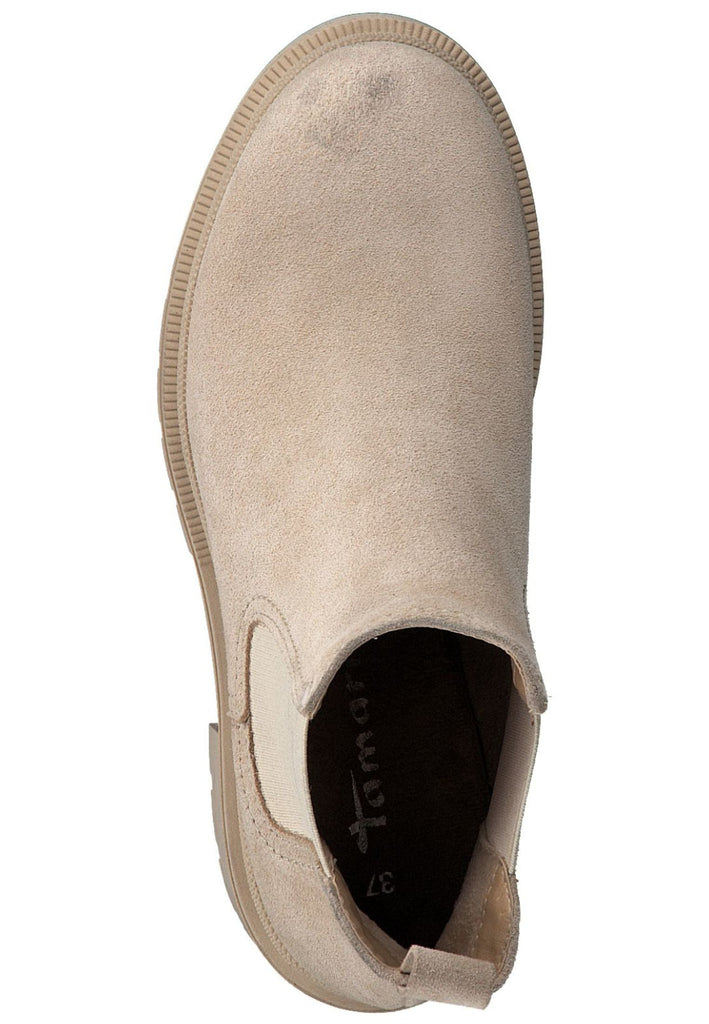 Tamaris Stiefelette Veloursleder/Textil Cream