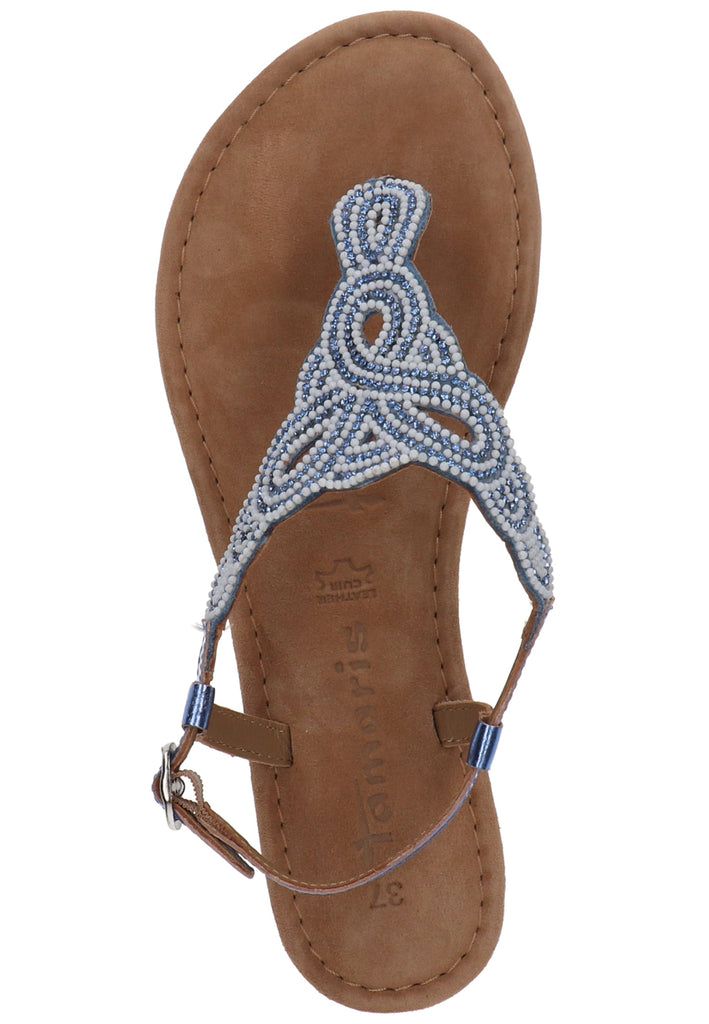 Tamaris Zehensteg Leder Hellblau