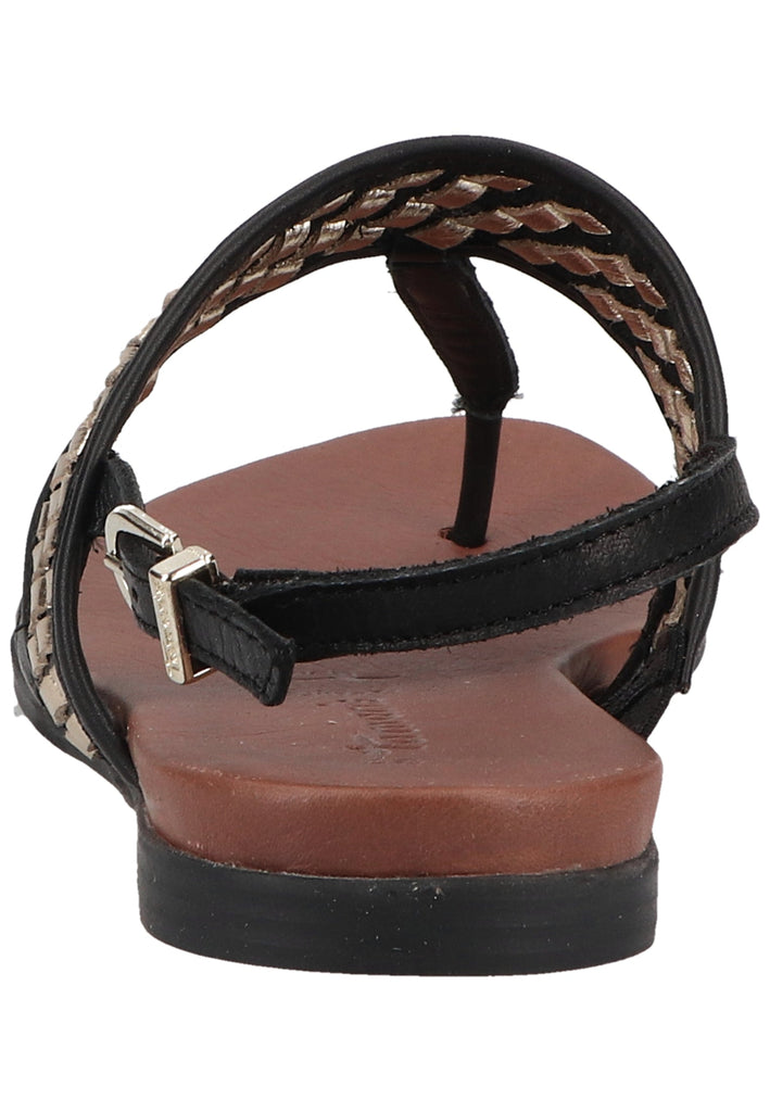 Tamaris Zehensteg Leder Schwarz