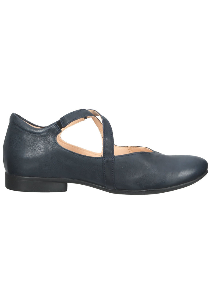 Think! Ballerinas Glattleder Dunkelblau